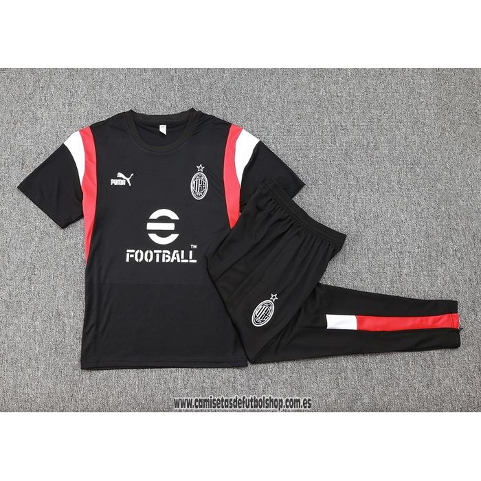Chandal del AC Milan 23-24 Manga Corta Negro